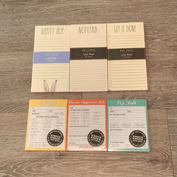 🟫 RL-6️⃣ Different Notepads Rae Dunn and Knock Knock Pads - Picture 5 of 16